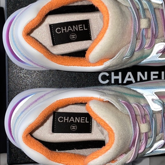 COPY - Chanel Sneakers White/Multicolor 🌈 Size 38.5 - Picture 5 of 9